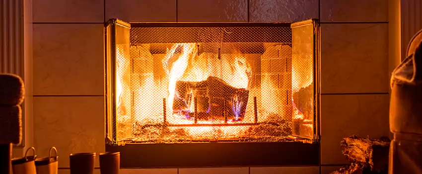 Mendota Hearth Landscape Fireplace Installation in Middleburg Heights, Ohio
