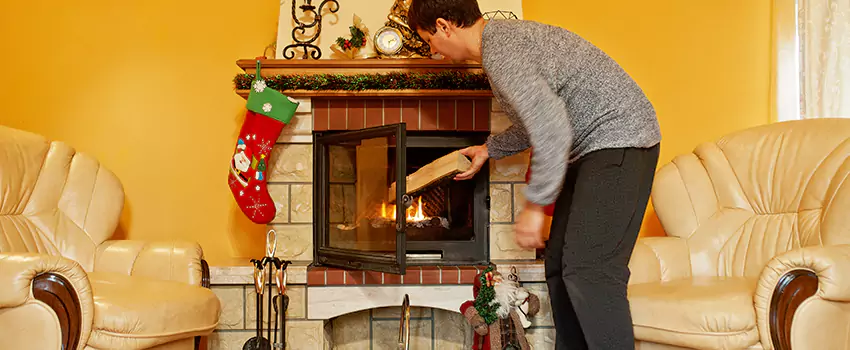 Rusted Metal Fireplace Restoration in Middleburg Heights, Ohio