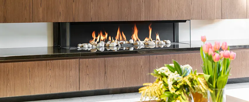 Double-height Fireplace Design Refurbishment in Middleburg Heights, Ohio